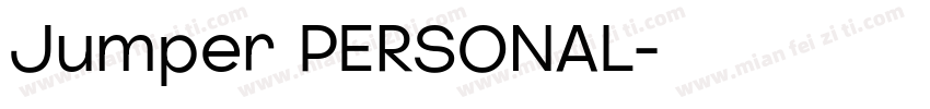 Jumper PERSONAL字体转换